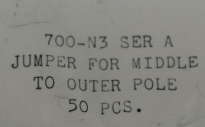 ALLEN-BRADLEY 700-N3 / JUMPER, MIDDLE POLE to OUTER POLE / BAG/ 50 - NEW SURPLUS