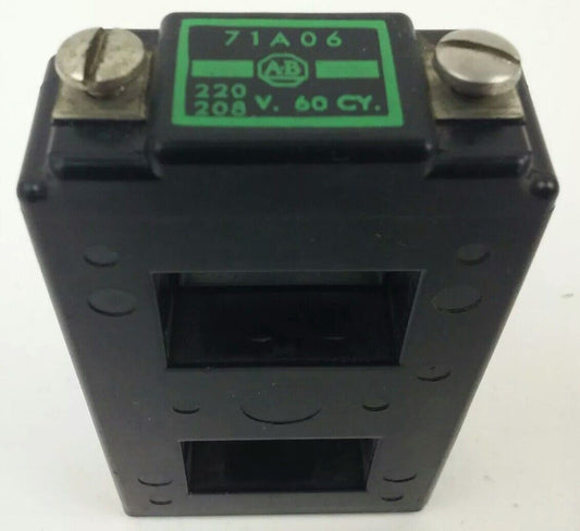 ALLEN BRADLEY 71A06, COIL, 208-220 @ 60HZ, SIZE 1, USED GREAT CONDITION