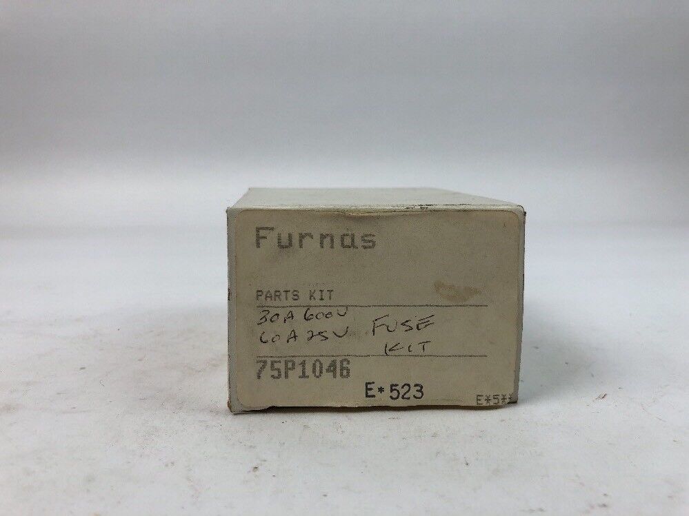 FURNAS 75P1046 FUSE PARTS KIT (30A--600V)(60A--25V) 75P1046, NEW (QTY:9 PER BOX)