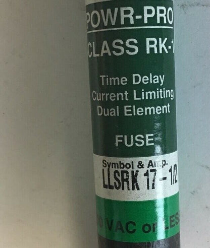 LITTELFUSE LLSRK 17-1/2 POWR-GARD 600V TIME-DELAY FUSE***LOTOF10***