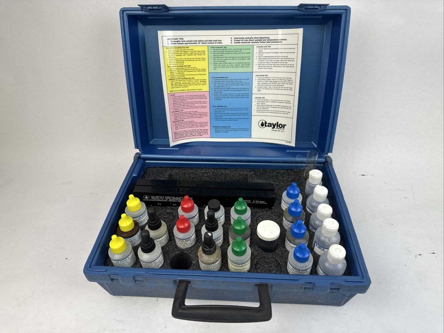 TAYLOR TECHNOLOGIES THE PROFESSIONAL DPD CHLORINE, PH, ACID&BASE DEMAND TOTAL