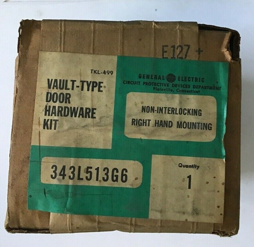 GENERAL ELECTRIC 343L513G6 VAULT-TYPE DOOR HARDWARE KIT