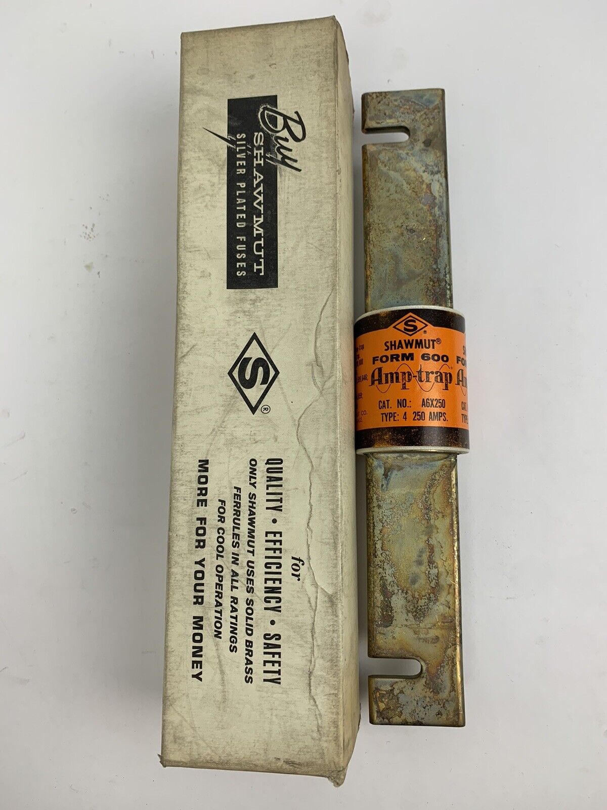 Shawmut Form 600 Amp-trap A6X250 Type 4 250A 600V Fuse