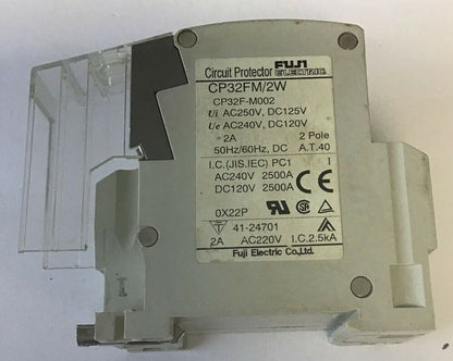 FUJI CP32FM/2W CIRCUIT PROTECTOR 2A 50/60HZ 3POLE