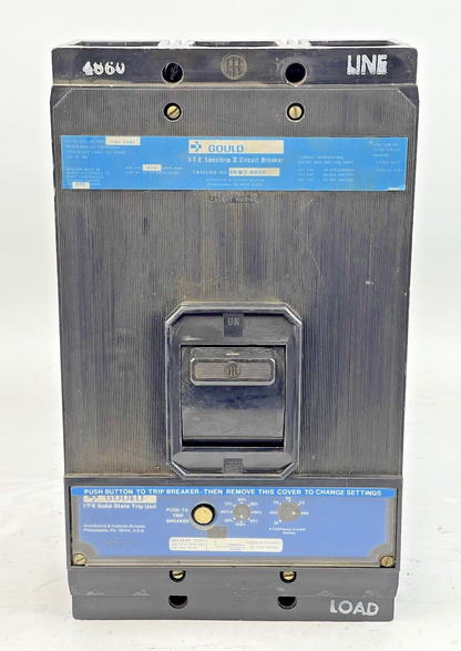 GOULD - SKM3-B600 - I-T-E SENSITRIP II CIRCUIT BREAKER - 600 A, 3 POLE , 600 VAC