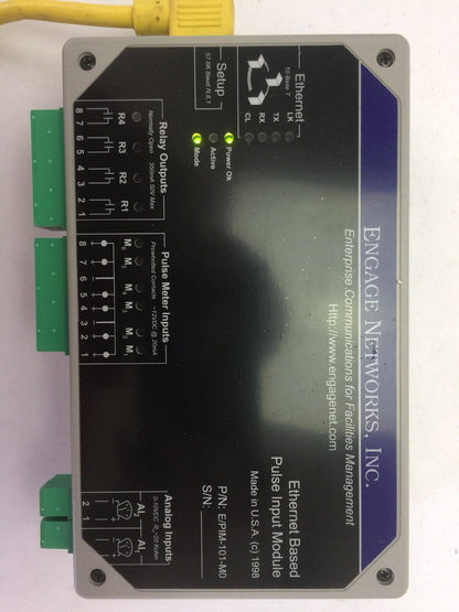 ENGAGE NETWORKS E/PIM-101-M0 ETHERNET PULSE INPUT METER