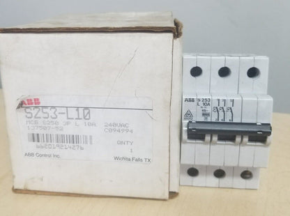 ABB CIRCUIT BREAKER  S 253 L 10A 240VAC