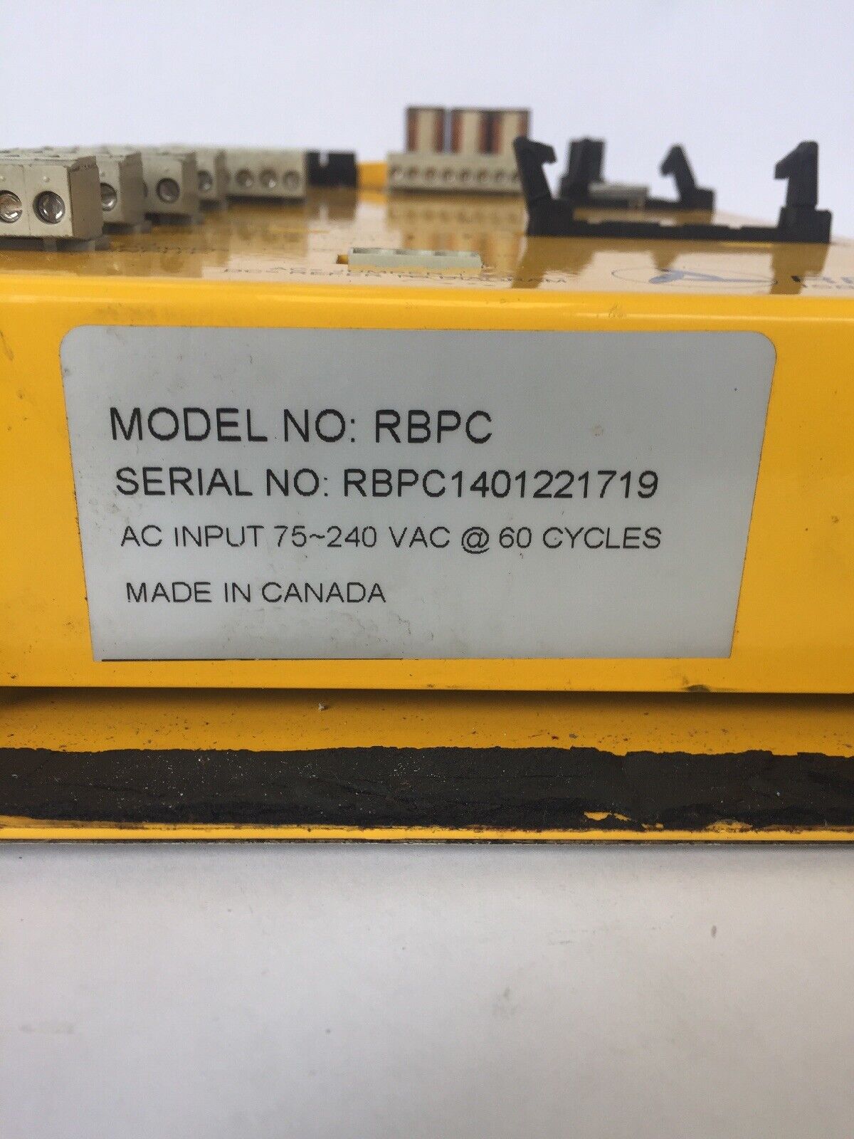 ISB RESOLVER BASED PRESS CONTROL RBPC AC INPUT 75-240VAC @ 60 CYCLES *NO KEY*