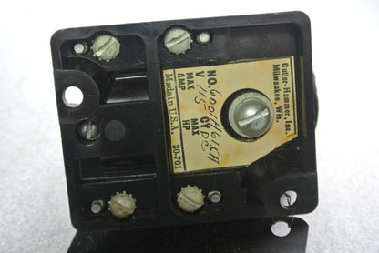CUTLER-HAMMER 6001H615A 115VDC RELAY  No. 518 OPEN TYPE  N.O. & N.C. NEW SURPLUS