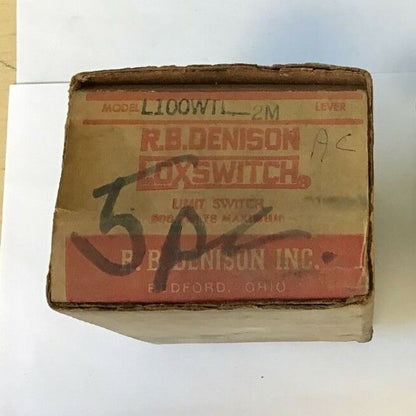 GOULD R.B.DENISON LIMIT SWITCH L100WTL-2M CONTACT 15