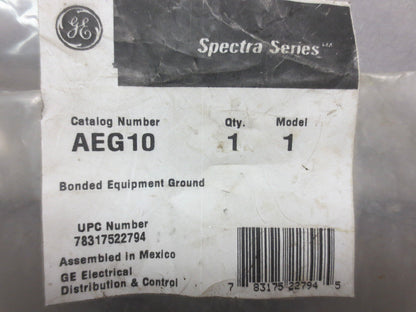 GE AEG10, MODEL 1 BONDED EQUIPMENT GROUND KIT - NEW SURPLUS, BUT 1 PIECE MISSING