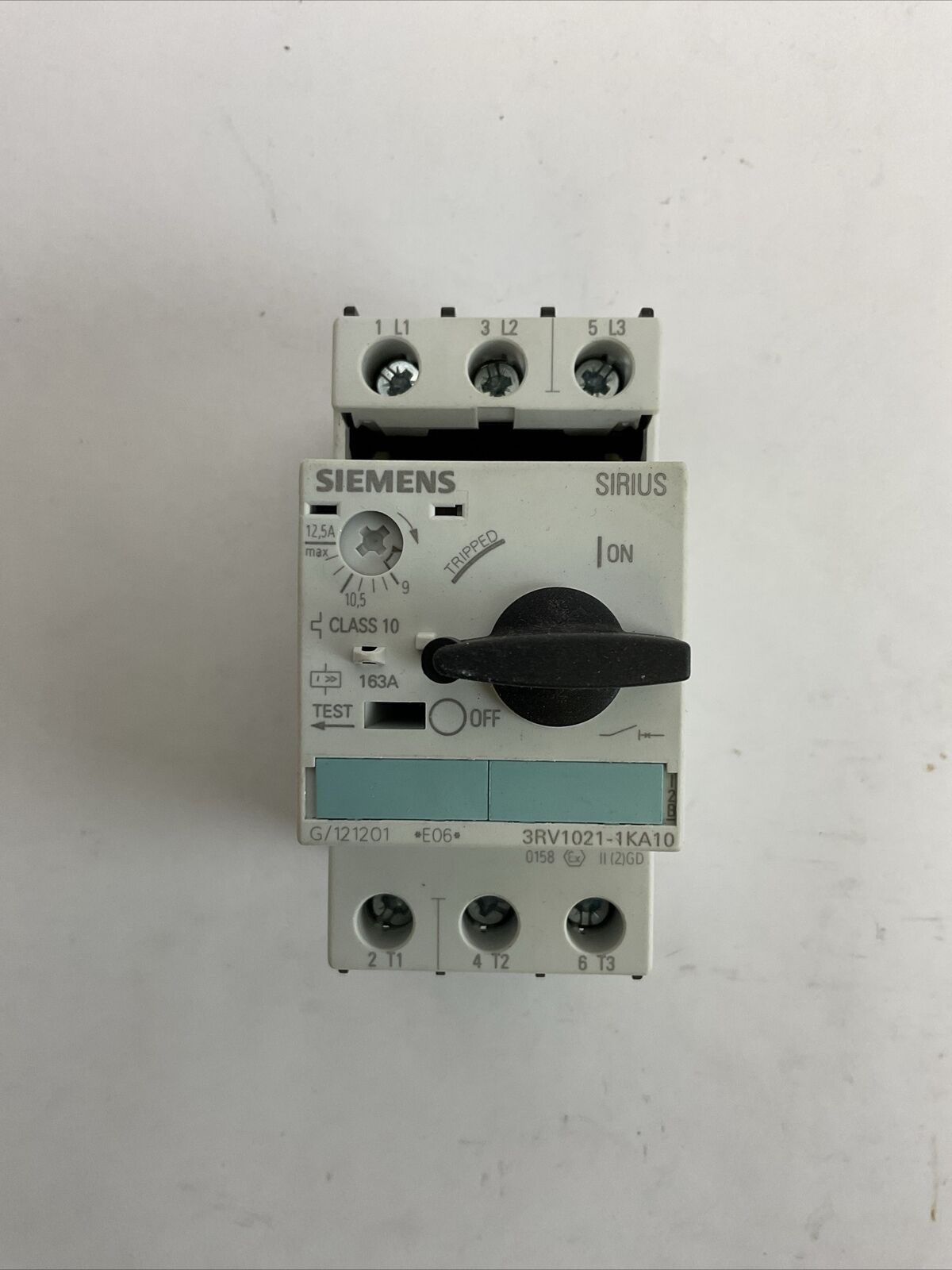 SIEMENS 3RV2021-1KA10 9-12,5A CIRCUIT BREAKER