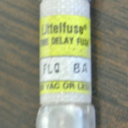 LOT of 6 / LITTELFUSE FLQ-8 TIME-DELAY FUSE / 8A / 500V / NEW SURPLUS / FLQ8