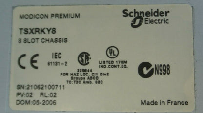 SCHNEIDER ELECTRIC TSXRKY8 / 8-SLOT BASE / RACK / CHASSIS