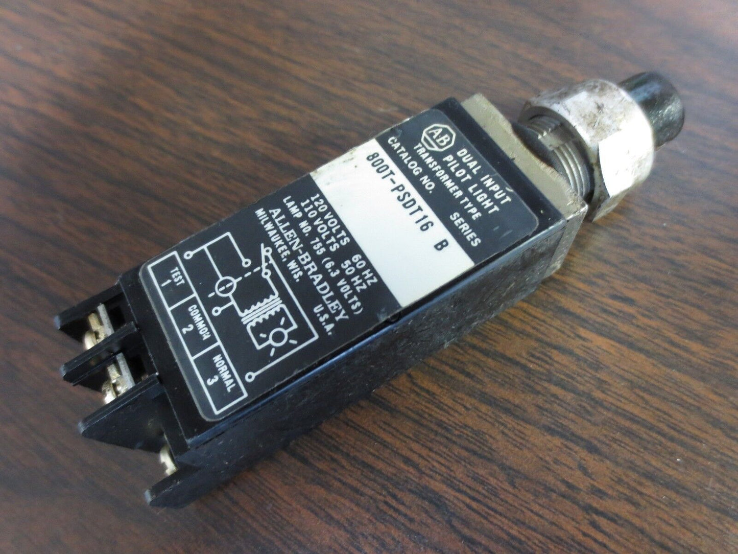 ALLEN-BRADLEY 800T-PSDT16 Ser. B DUAL INPUT PILOT LIGHT, GREEN - LOT of 10