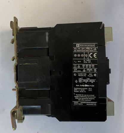 TELEMECANIQUE LC1 D4011 CONTACTOR 600VAC