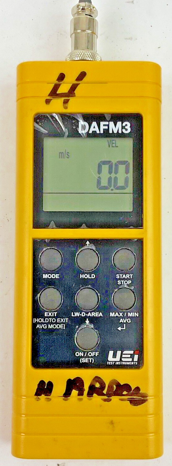 UEI DAFM3 DIGITAL AIRFLOW METER 9V ***NO BATTERY INCLUDED***