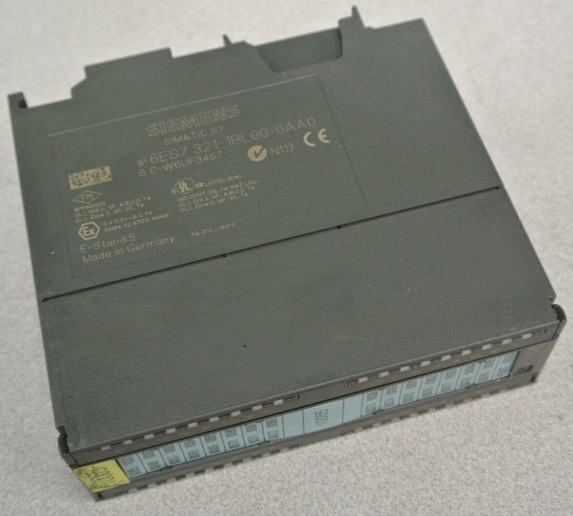 SIEMENS 6ES7 321-1BL00-0AA0 / SIMATIC S7 DIGITAL INPUT MODULE / PLC / 24V / 32PT