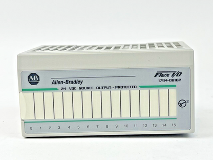 ALLEN BRADLEY - 1794-0B16P - 24V DC SOURCE OUTPUT - SERIES A - FLEX I/O - 24V DC