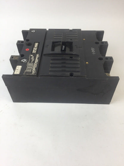 GE TJJ426200WL J-400 CIRCUIT BREAKER 200 AMP 600VAC 250VDC 2 POLE