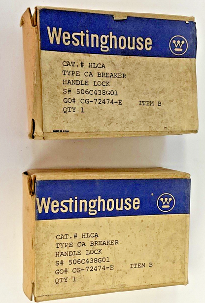 WESTINGHOUSE HLCA HANDLE LOCK TYPE CA BREAKER***LOTOF2***