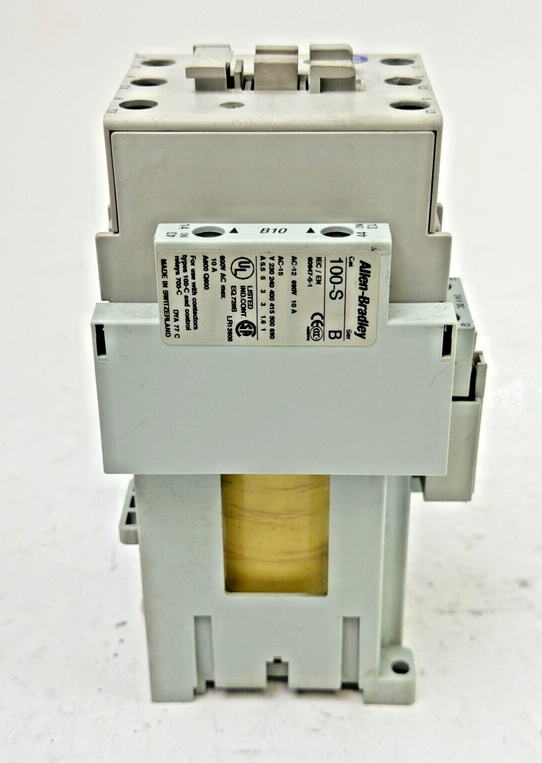 ALLEN-BRADLEY 100-C43Z*00 SER. A CONTACTOR W 24VDC COIL & 100-FSD250 & 100-S