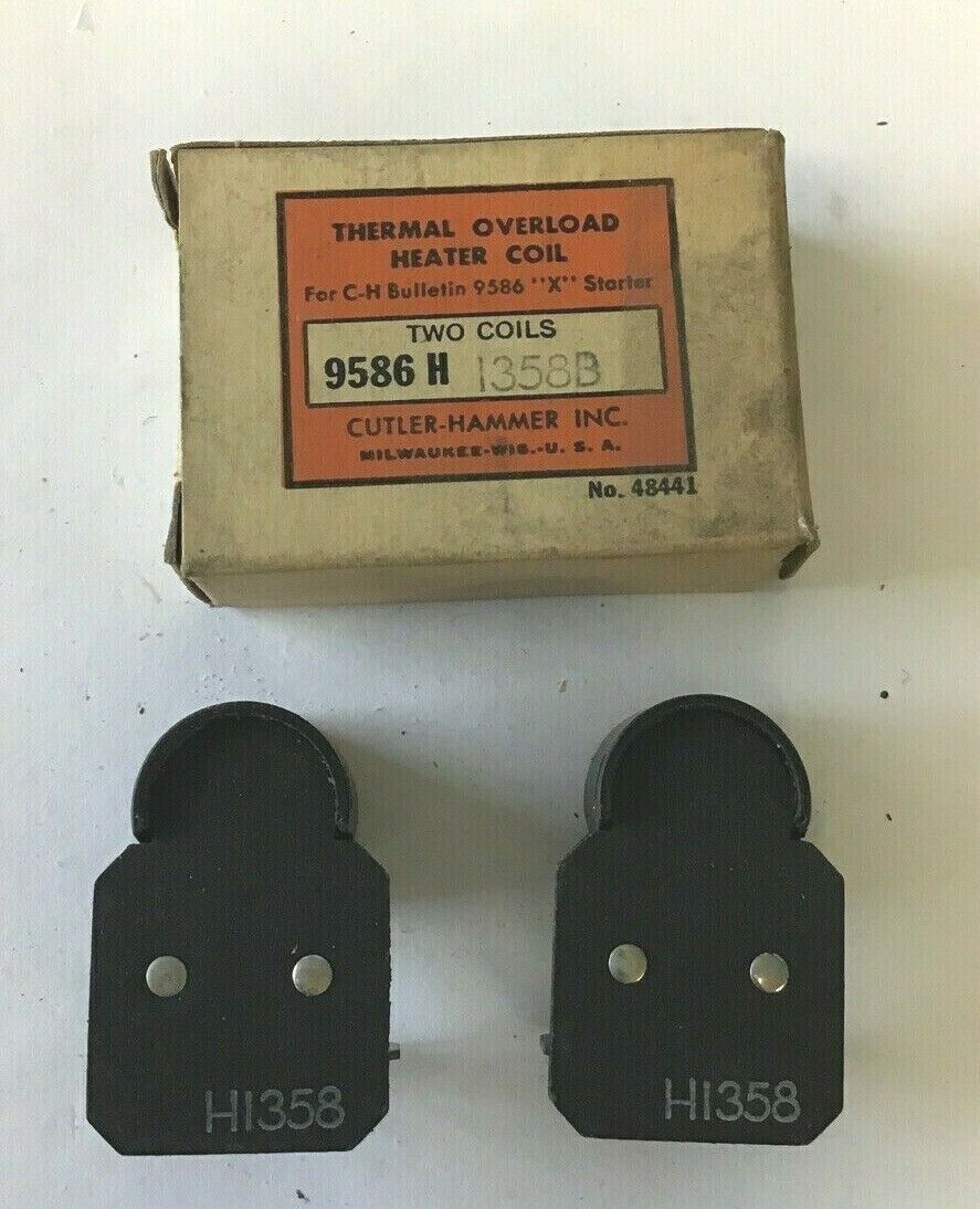 CUTLER HAMMER  9586H1358B THERMAL OVERLOAD HEATER COIL ***LOTOF2***