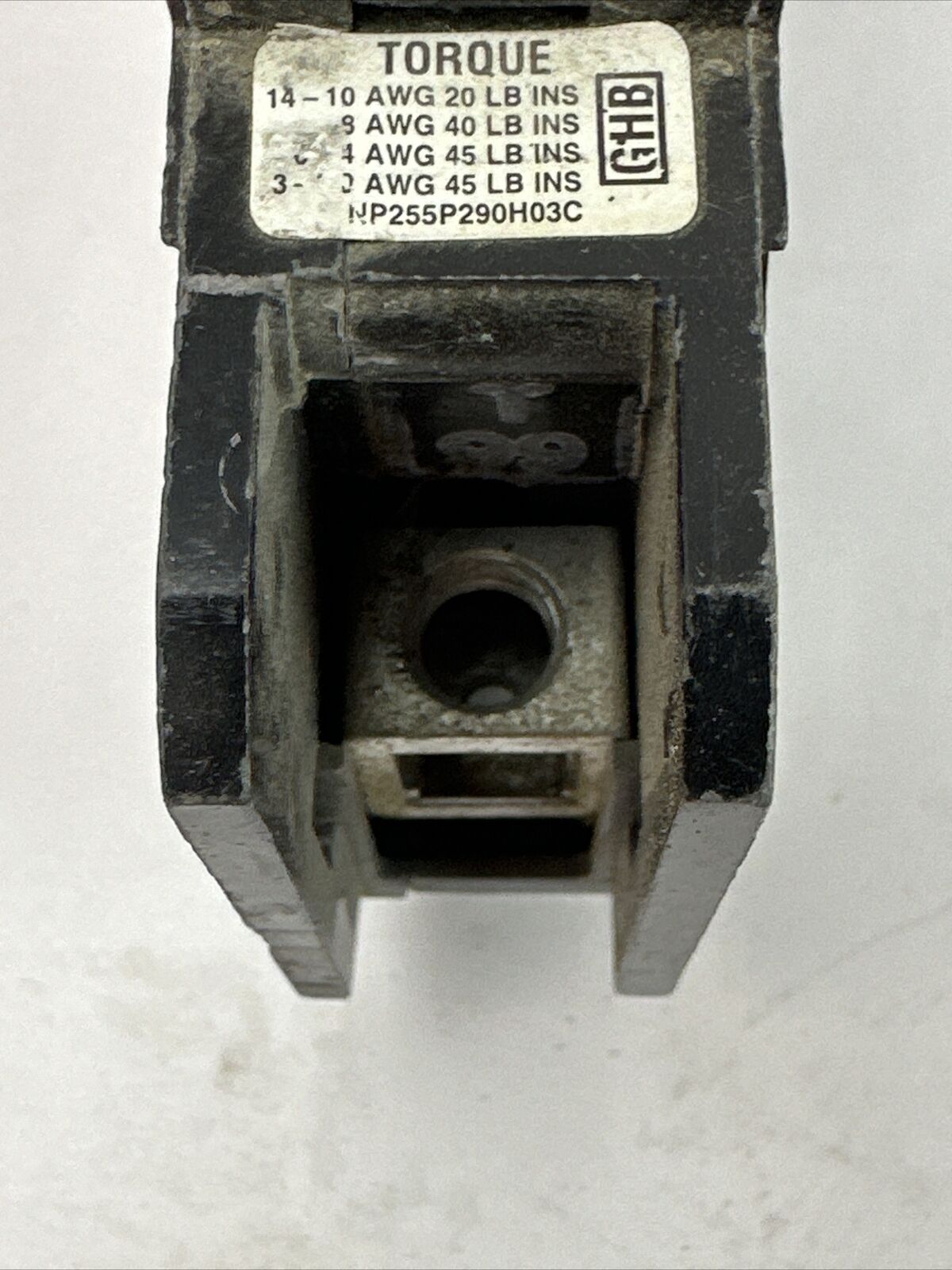 CUTLER HAMMER GHB1100 CIRCUIT BREAKER 100AMP 1POLE 277VAC MISSING SCREW FOR LUG