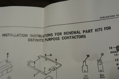 CUTLER-HAMMER 6-331-25 CONTACT KIT / 3 POLE / 90A / NEW SURPLUS