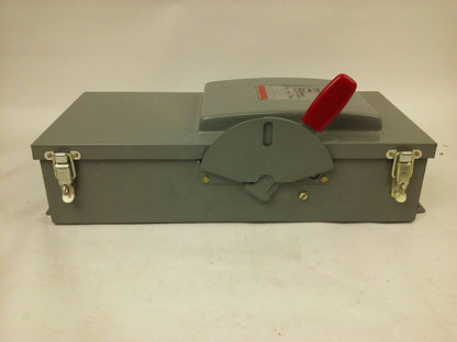WESTINGHOUSE JHU361 H.D. SAFETY SWITCH NON FUSIBLE, 3PH, 30A, 600V, 20HP NEMA 12