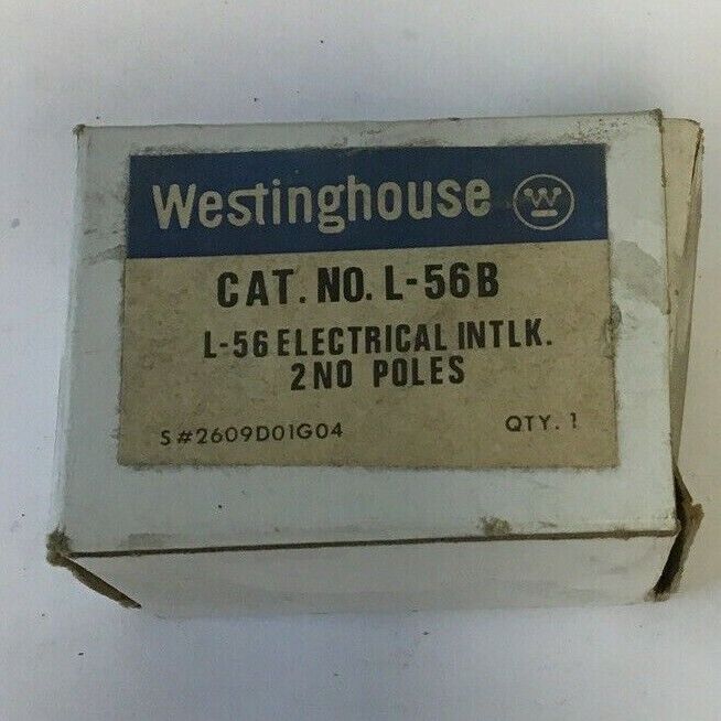 WESTINGHOUSE L56B ELECTRICAL INTLK. 2 NO POLES 2609D01G04