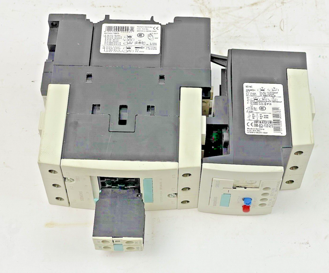 SIEMENS - 3RT1045-1BB40 & 3RU1146-4LB0 & 3RH1921-1CA10 (X2) & 3RT1936-1ER00