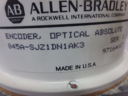 ALLEN-BRADLEY 845A-SJZ1DN1AK3 Ser. C ENCODER, ABSOLUTE OPTICAL - NEW SURPLUS