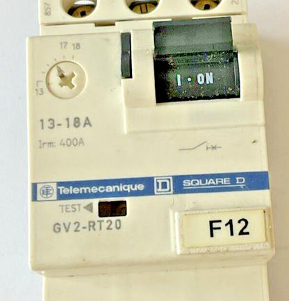 TELEMECANIQUE SQUARE D GV2-RT20 13-18A CIRCUIT BREAKER 600VAC