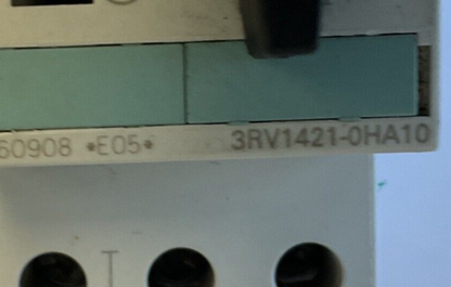 SIEMENS 3RV1421-0HA10 MANUAL MOTOR STARTER 16A CLASS 10 0.55-0.8A 50/60HZ CAT.A