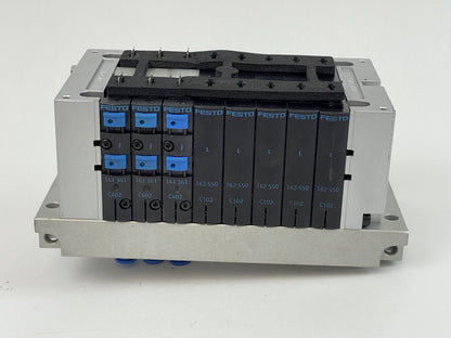 FESTO - CPV14-V1 - VALVE MANIFOLD - W/ PNEUMATIC CONNEC. PLATE, C402(3), C102(5)