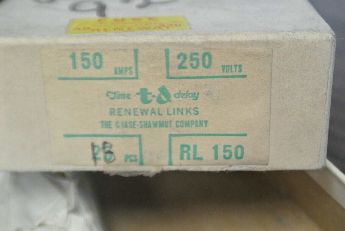 SHAWMUT RL150 RENEWABLE FUSE LINKS / 150A / 250V / NEW SURPLUS / EACH