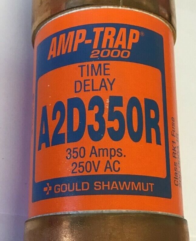 GOULD SHAWMUT A2D350R AMP-TRAP 2000 FUSE 350A 250VAC CLASS RK1