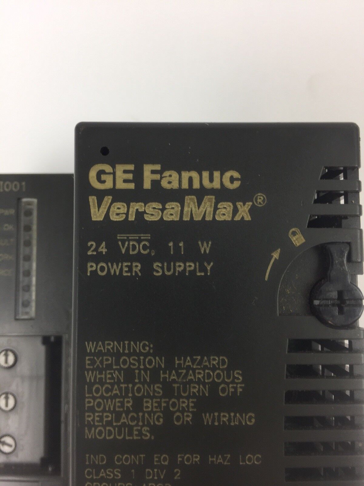 GE FANUC VERSA MAX IC200PWR001A PBI001 POWER SUPPLY 24 VDC 11 W