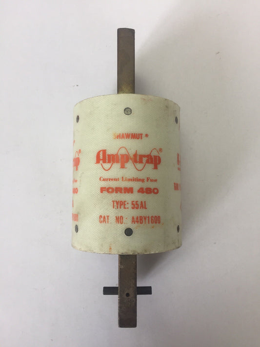 SHAWMUT A4BY1600 AMP-TRAP CURRENT LIMITING FUSE FORM 480 TYPE 55AL 600VAC K-DON