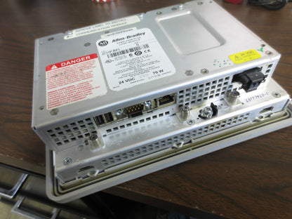 ALLEN-BRADLEY 2711P-RDT7C Ser. C PANELVIEW PLUS w/ 2711P-RP1 Ser. G LOGIC MODULE