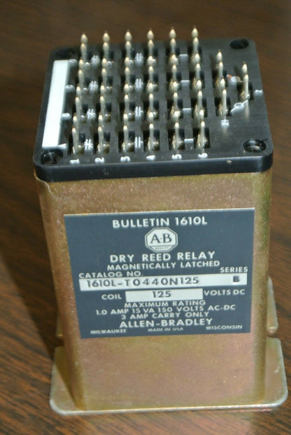 ALLEN-BRADLEY 1610L-T0440N125 DRY REED RELAY / 125VDC / 4 NO, 4 NC / NEW SURPLUS