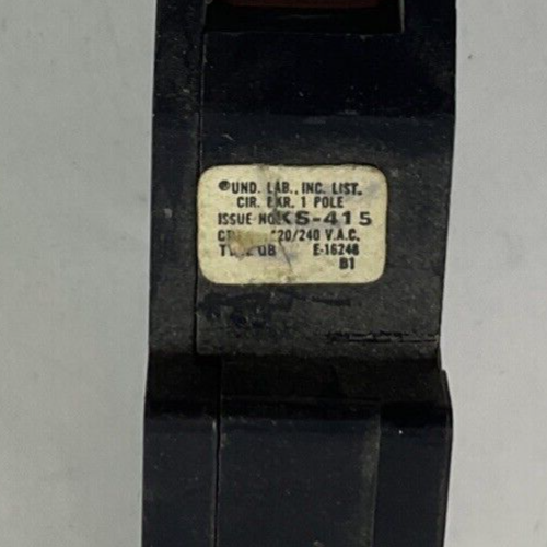 ZINSCO/SYLVANIA QB120 CIRCUIT BREAKER 20A ****LOTOF10****