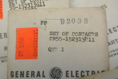 GENERAL ELECTRIC 55-152313G11 CONTACTS SET / NEW SURPLUS / 92038 / 55152313G11