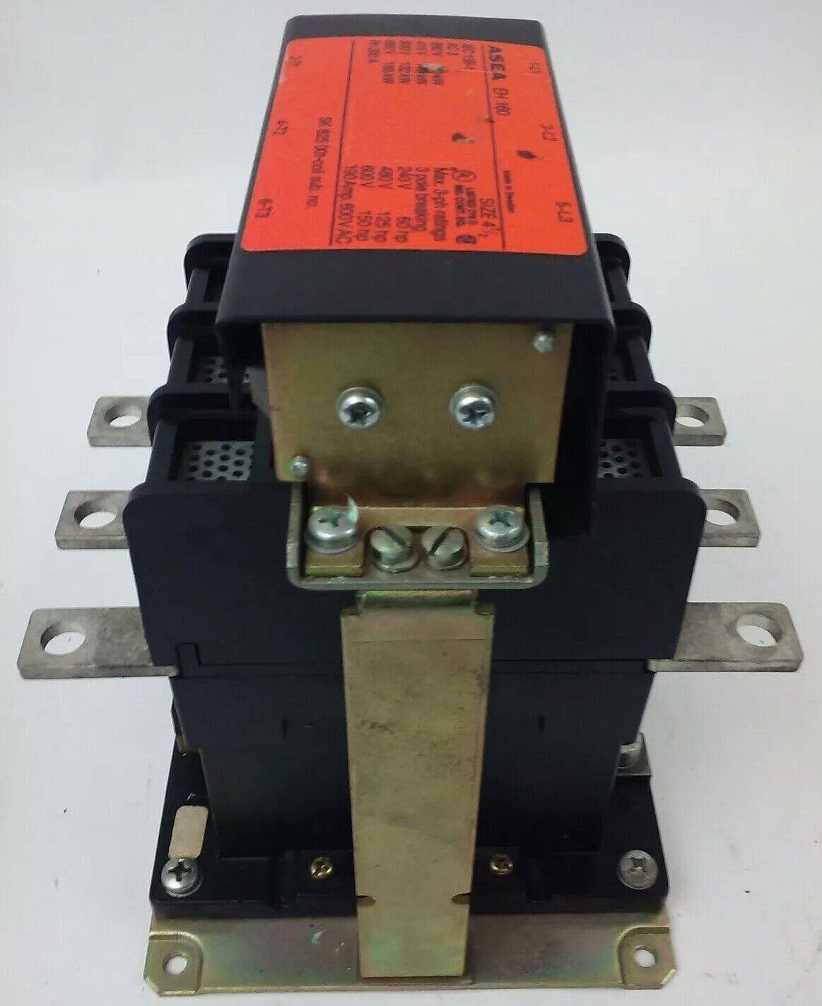 ASEA EH160 CONTACTOR 3PH 3P BREAKING 600V 150HP 190A SIZE 4 1/2 COIL 127V 60HZ