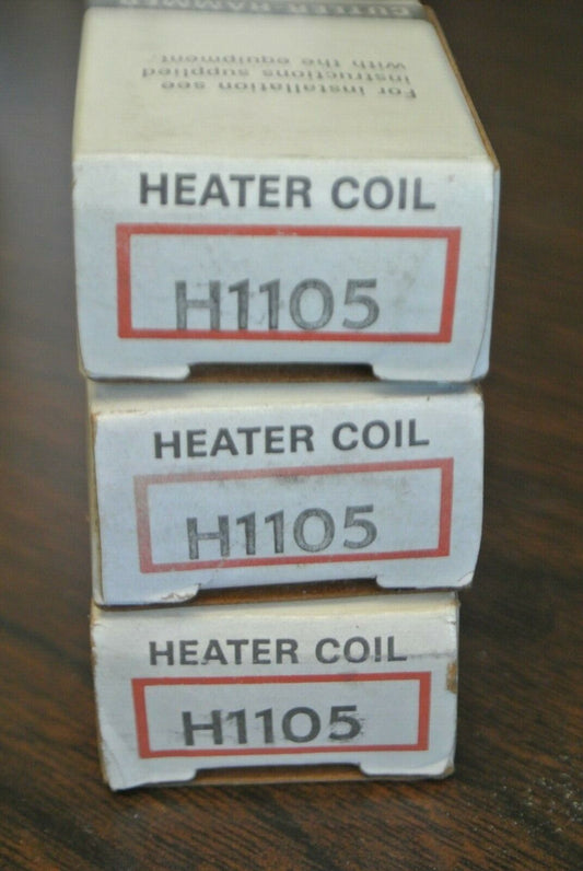 LOT of 3 / CUTLER-HAMMER H1105 OVERLOAD HEATER ELEMENT / NEW SURPLUS