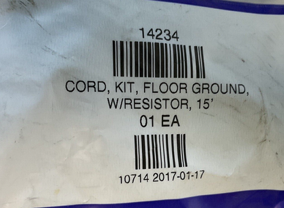 DESCO 14234 CORD KIT FLOOR GROUND 10MM W RESISTOR