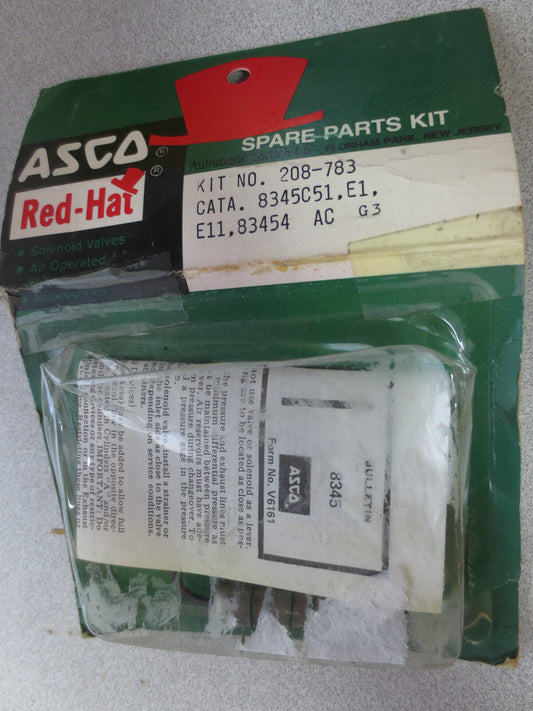 ASCO RED-HAT 208-783 REBUILD / REPAIR KIT - 8345C51 - NEW SURPLUS