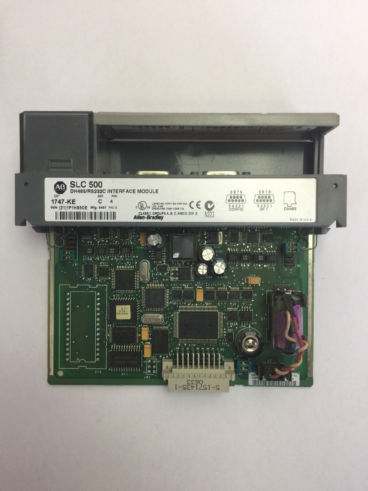 ALLEN BRADLEY 1747-KE SER C FRN 4 DH485/RS232C INTERFACE MODULE