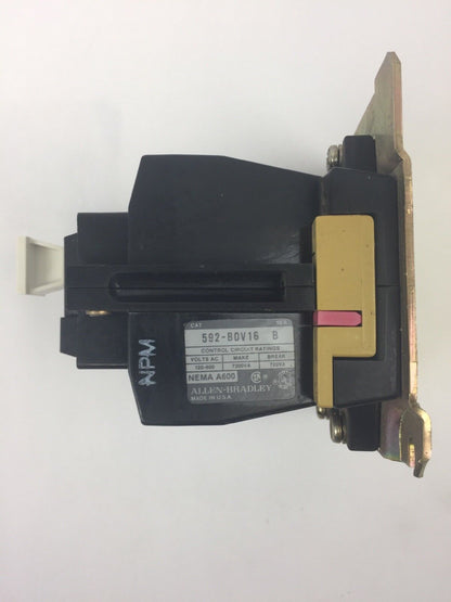 Allen Bradley 592-B0V16 Overload Relay SER B 120-600VAC